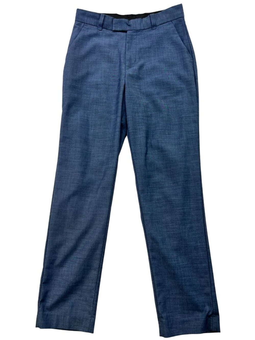 Calvin Klein Boys Slim-Fit Dress Pants Flat Front Size 16 Blue Solid Pockets